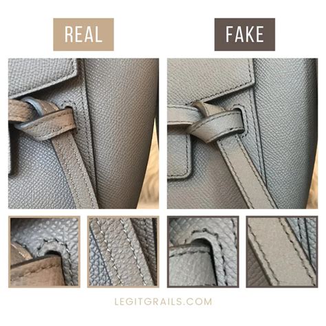 how to spot fake celine belt bag|how to check celine purse.